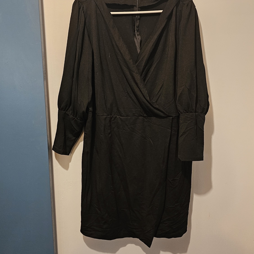 Eloquii Black Long Sleeve Dress - Size 24